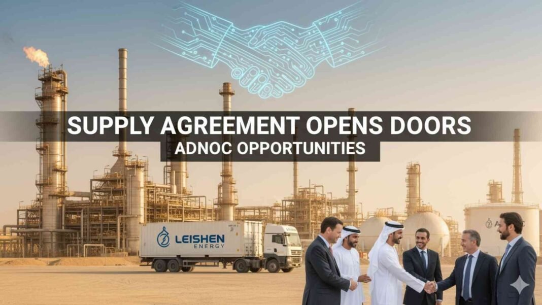 Leishen Energy Supply Agreement Opens Doors to ADNOC Opportunities Leishen Energy Supply Agreement